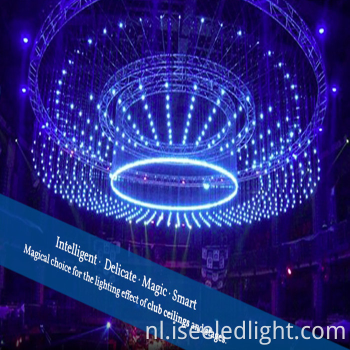 3D pixel tube disco stage